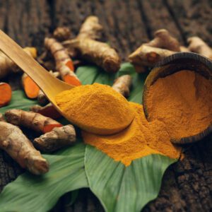 raw and powder tumeric
